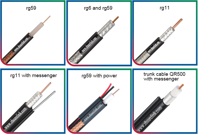 Rg59 Power Cable Television Wire Coaxial Power Cable